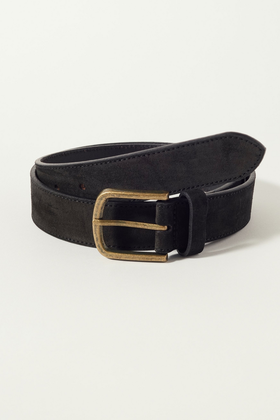 mens suede belt